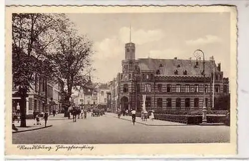 40767 Ak Rendsburg Jungfernstieg mit Postamt 1940