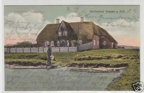 19761 Ak Nordseebad Kampen auf Sylt Bauernhaus 1911