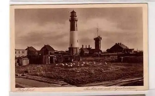 21062 Ak Helgoland Leuchtturm und Signalstation 1927