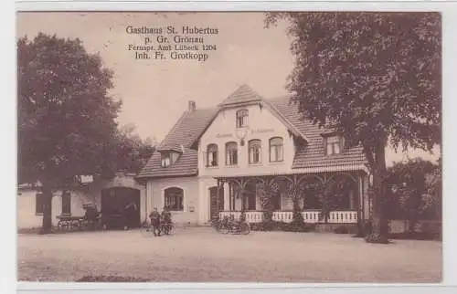 20088 Ak Gasthaus St. Hubertus p. Gr. Grönau 1929