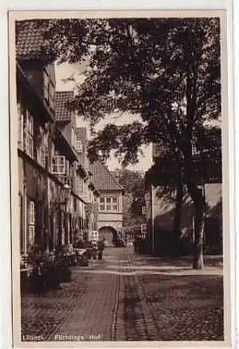 17655 Ak Lübeck Flüchtlings Hof 1934