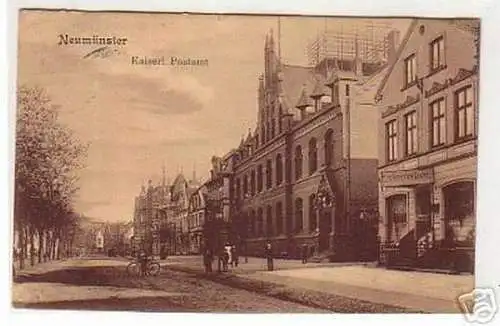 17971 Ak Neumünster Kaiserliches Postamt 1910