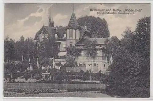 56971 Ak Naumburg Restaurant und Kaffee "Waldschloß" 1923