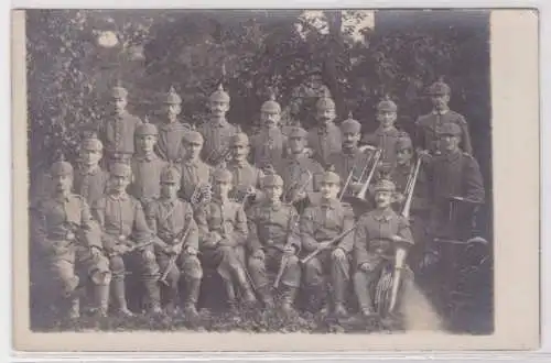 08505 Foto Ak Ersatz Infantrie Regiment 23 Musikanten in Uniform um 1910