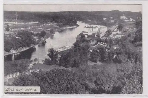 80054 Feldpost Ak Blick auf Wilna Vilnius 1916