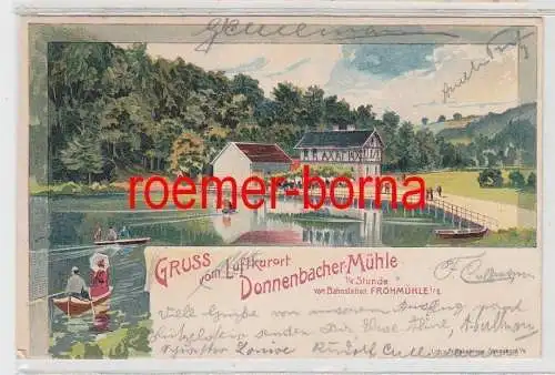 73868 Ak Lithographie Gruss vom Luftkurort Donnenbacher Mühle 1905