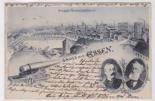 97099 Ak Gruß aus Essen Krupp´s Gussstahlfabrik 1906