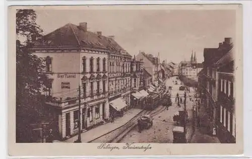 92565 AK Solingen - Kaiserstraße, Straßenansicht mit Bier-Tunnel u.a. Geschäften