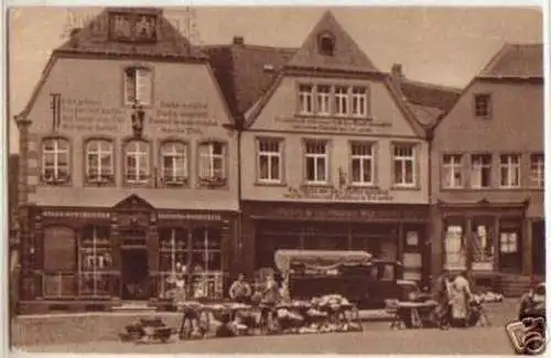 15558 Ak St.Wendel Häuser am Domplatz um 1925