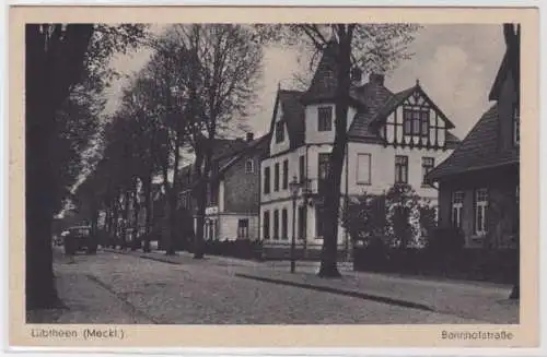 98741 Ak Lübtheen Mecklenburg Bahnhofstrasse 1950