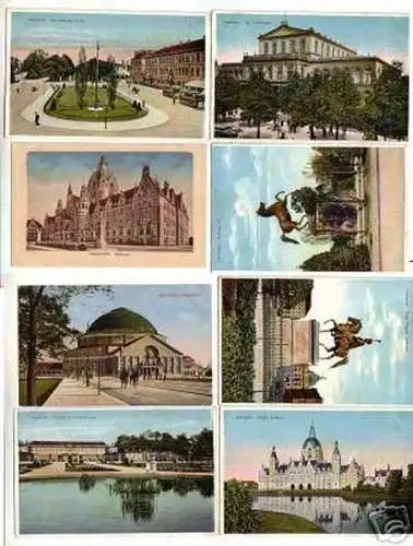 00777/8 Ak Hannover Stadthalle, Rathaus usw. um 1920