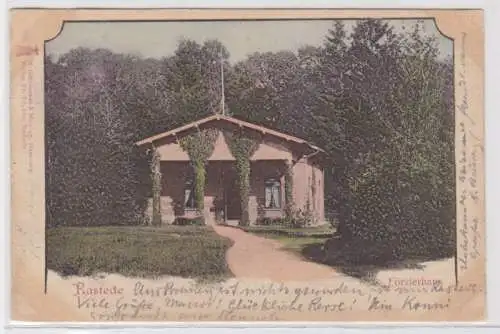31789 AK Rastede Außenansicht Försterhaus mit Wald 1900