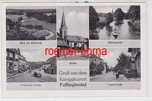 85008 Mehrbild Ak Gruß aus dem Kneippkurtort Fallingbostel 1954