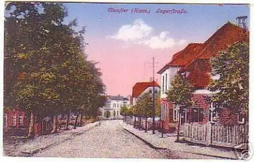 12241 Feldpost Ak Munster (Hann.) Lagerstraße 1918