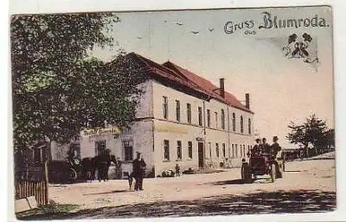 34820 Ak Gruß aus Blumroda bei Borna Gasthof um 1920