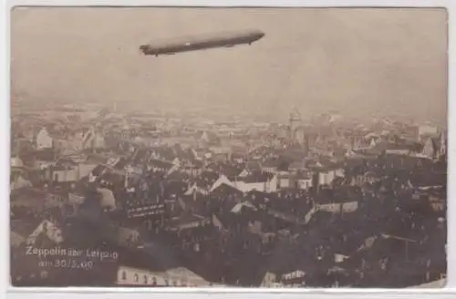 28756 Foto Ak Zeppelin über Leipzig am 30. Mai 1909