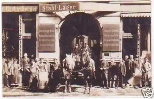 29735 Foto Ak Leipzig Stahl Lager 1908