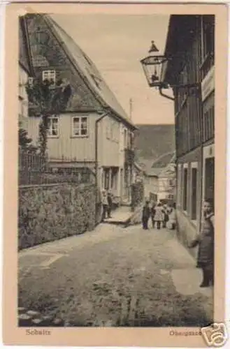 17884 Ak Sebnitz in Sachsen Obergasse um 1930