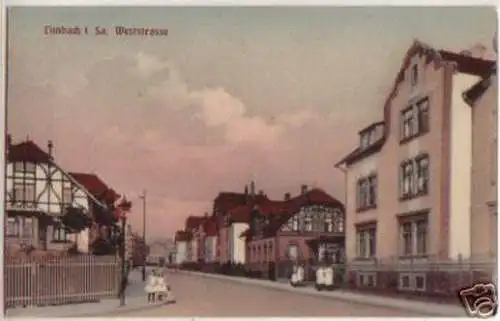 15644 Ak Limbach in Sachsen Weststrasse um 1920