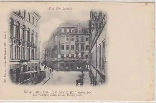 1/34 Ak "Das alte Leipzig" Universitätsstrasse um 1900