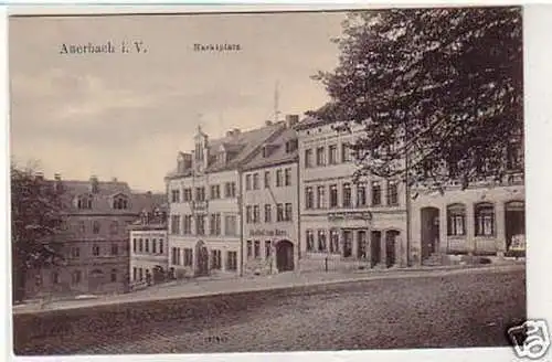 31719 Ak Auerbach im Vogtland Marktplatz um 1910