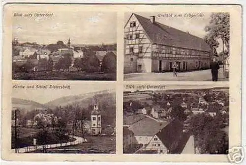 17564 Mehrbild Ak Schloß Dittersbach usw. 1938