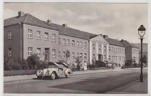 70067 Ak Gera Zwötzen Poliklinik mit Cabrio davor 1962