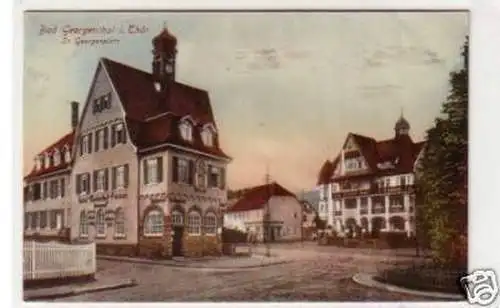 34130 Ak Bad Georgenthal in Thüringen Hotel um 1920