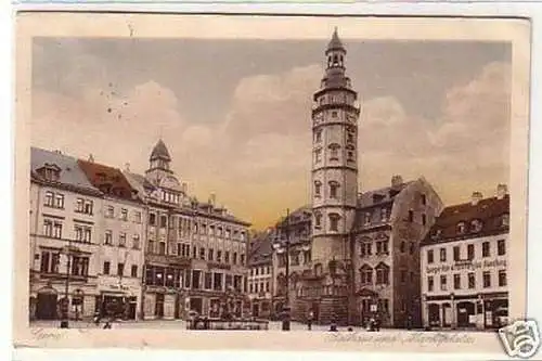 31336 Ak Gera Rathaus und Marktplatz 1918