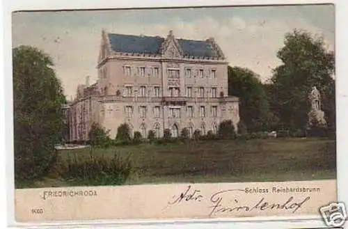 15699 Ak Friedrichroda Schloß Reinhardsbrunn 1910