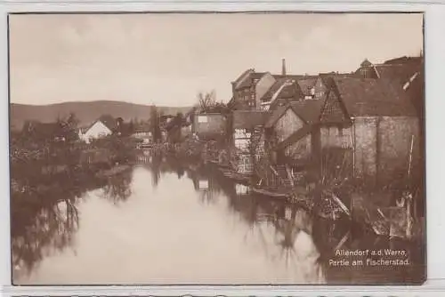 25215 Ak Allendorf an der Werra Partie am Fischerstad um 1930