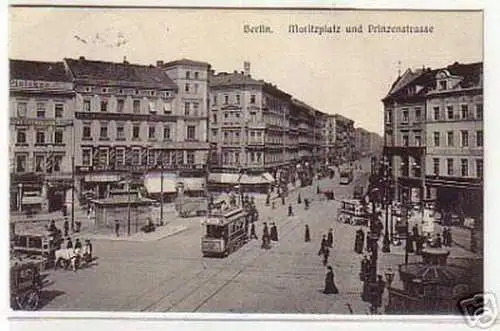 11220 Ak Berlin Moritzplatz und Prinzenstraße 1910