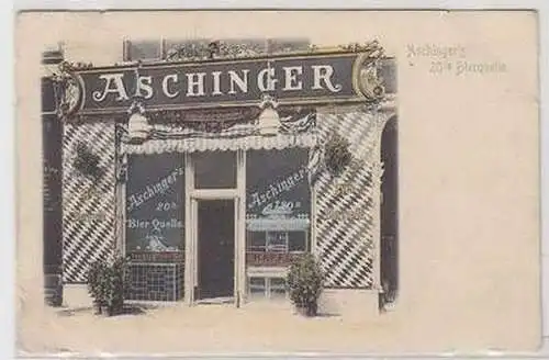 35242 Ak Berlin Aschinger´s 20te Bierquelle 1914