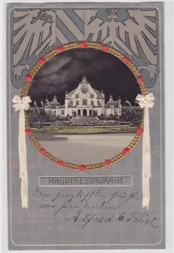 93897 Ak Lithographie Nürnberg Bayerische Jubiläums Landes Ausstellung 1906