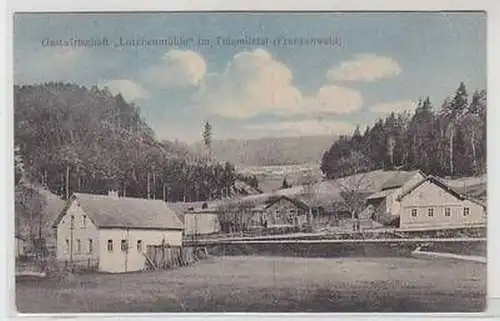 50982 Ak Gastwirtschaft "Lorchenmühle" im Thiemitztal Frankenwald 1916