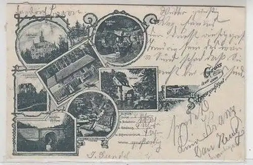 37262 Mehrbild Ak Gruß aus dem Schwarzbachthal 1903