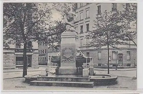 62562 Ak München Waitzfelder Brunnen um 1910