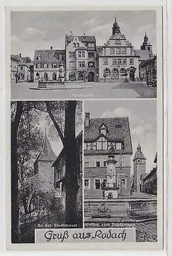 61653 Mehrbild Ak Gruß aus Rodach Stadtansichten 1941