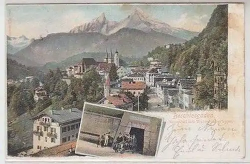 59089 Ak Berchtesgaden Nonntal mit Watzmanngruppe um 1900