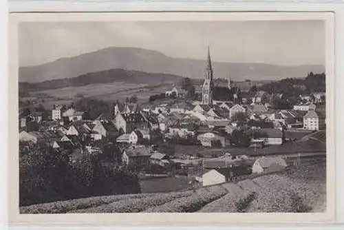 54470 Ak Zwiesel mit dem Falkenstein Bayerischer Wald 1935