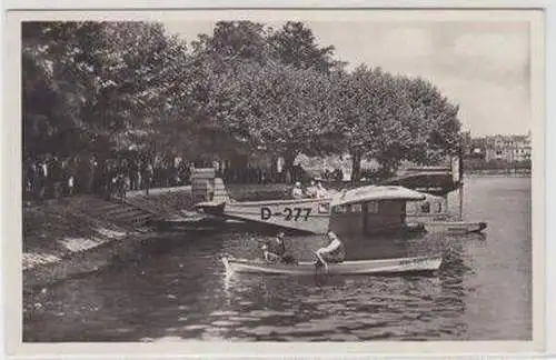 46509 Ak Konstanz Stadtgarten Wasserflughafen 1931