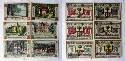 6 Banknoten Notgeld Gemeinde Königswusterhausen o.D. (1921) (167477)