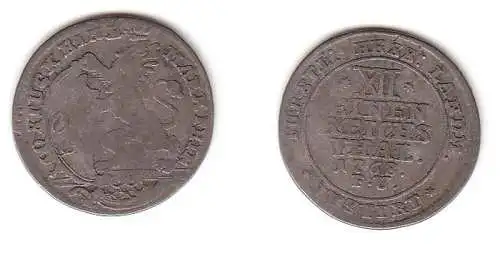 1/12 Reichstaler Silber Münze Hessen Kassel 1768 F.U.