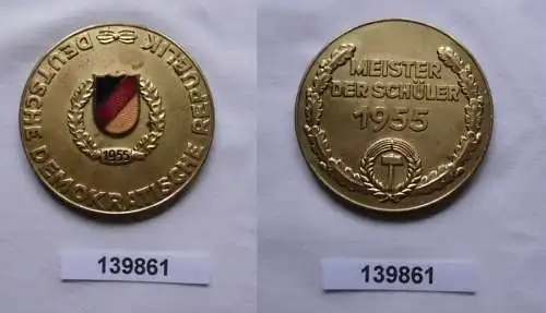 DDR Meisterschaftsnadel Meisterschaften Meister der Schüler 1955 Gold (139861)