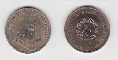 DDR Gedenk Münze 5 Mark Schloßkirche zu Wittenberg 1983 Stempelglanz (137165)