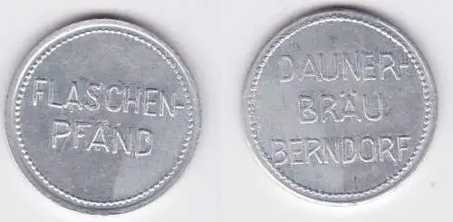 Aluminium Wertmarke Daunerbräu Berndorf (Bayern) Flaschenpfand (120656)