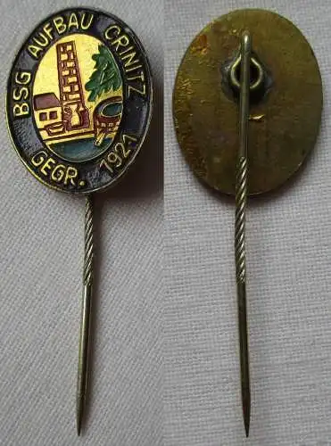 DDR Sport Anstecknadel Mitgliedsabzeichen BSG Aufbau Crinitz (143744)