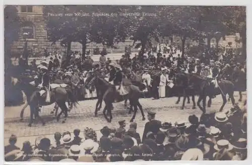 14996 Foto Ak Leipzig 500jährige Jubiläum der Universität 1909 Nr.111