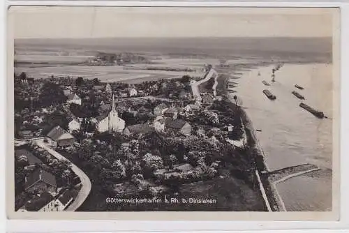 88811 AK Götterswickerhamm am Rhein bei Dinslaken 1936