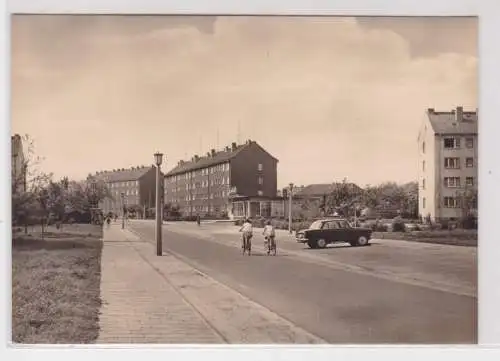 64252  Mehrbild Ak Finsterwalde Niederlausitz - Otto-Nuschke-Straße 1970